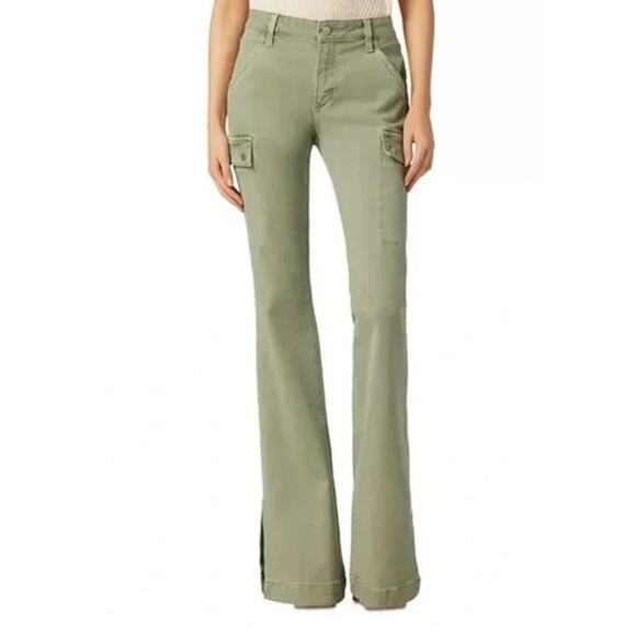 JOE'S Frankie Cargo Uniform Jeans Women's Size 25 Bootcut Green NEW $228 - Picture 1 of 13